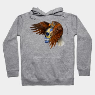 indian native Eagle sugar Skull Hoodie